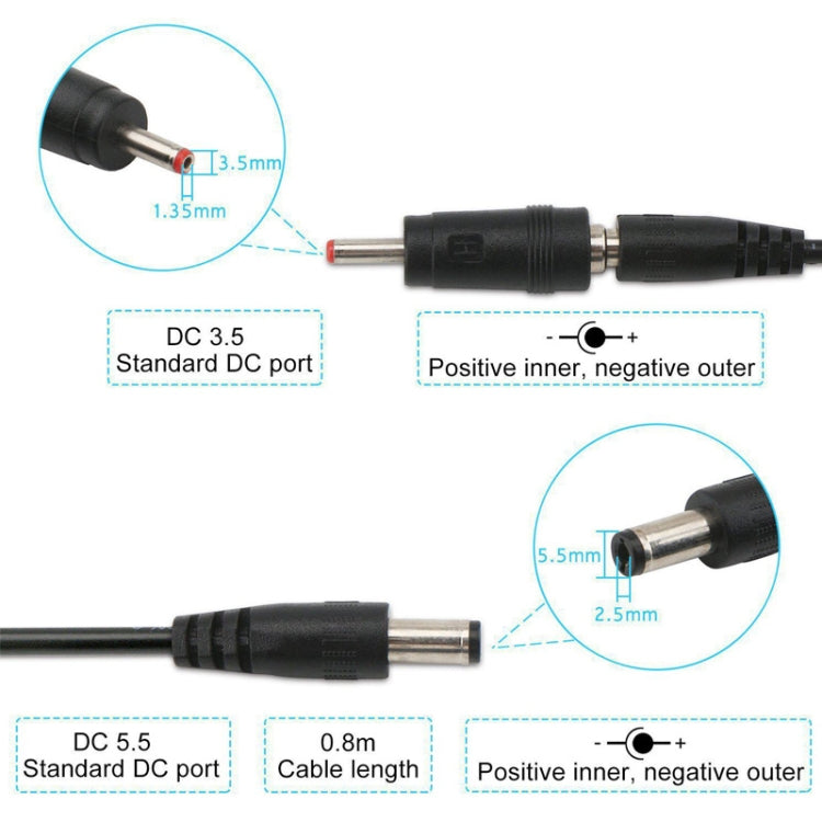 KWS-912V USB Boost Converter DC 5V a 9V 12V Cable convertidor + juego de enchufes de 3,5x1,35 mm, 5V to 9V / 12V