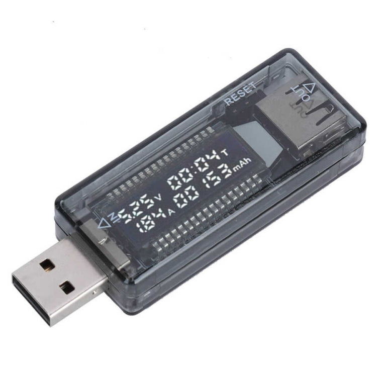 KWS-V21 QC2.0 Detector de carga del probador de voltaje de corriente USB, multímetro, medidor de capacidad de energía, KWS-V21