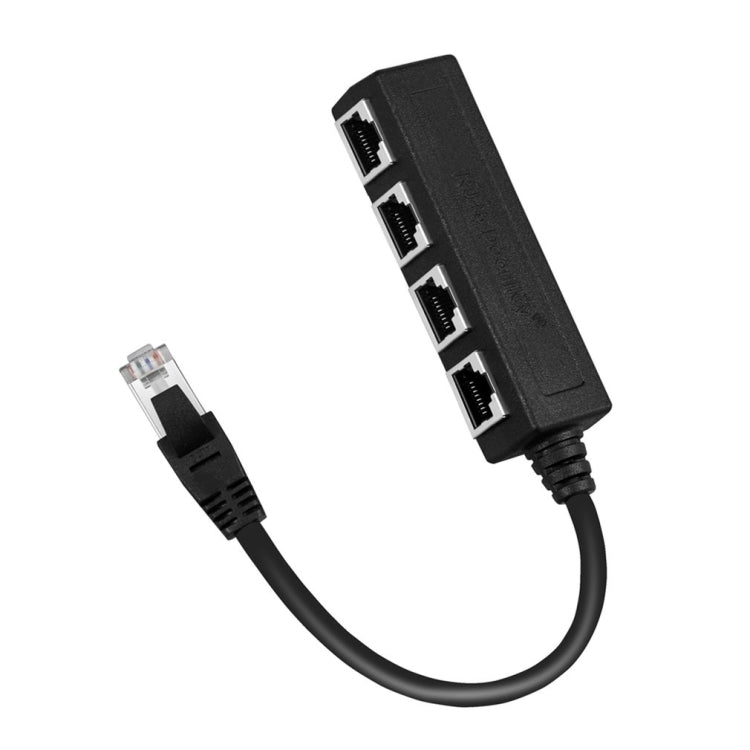 1 macho a 4 hembra LAN Adaptador de cable Ethernet Divisor Ethernet