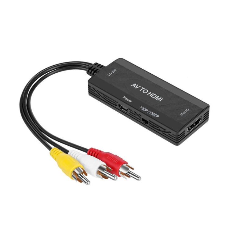 AV al adaptador del convertidor 3 CVBS RCA de HDMI, ayudas PAL NTSC 1080P, AV to HDMI