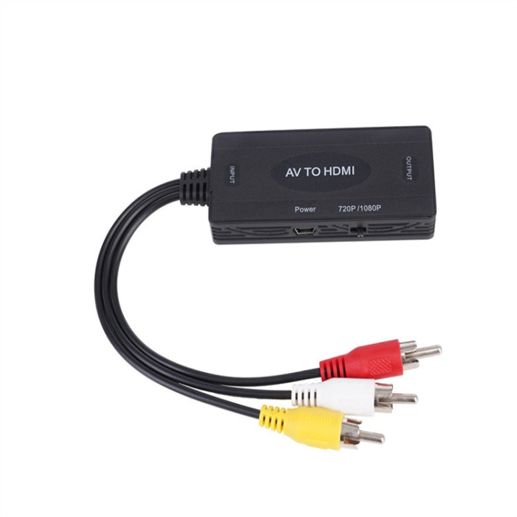 AV al adaptador del convertidor 3 CVBS RCA de HDMI, ayudas PAL NTSC 1080P, AV to HDMI