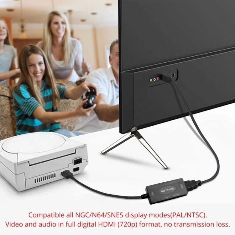 Adaptador de cable de vídeo convertidor analógico digital 1080P N64 a HDMI, 1080P Adapter