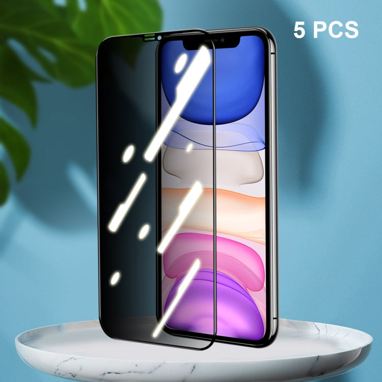 5 PCS ENKAY Hat-Prince Cobertura completa 28 grados Privacidad Protector de pantalla Película de vidrio templado anti-espía, For iPhone 12 / 12 Pro, For iPhone 12 mini, For iPhone 12 Pro Max, For iPhone 11 Pro / XS / X, For iPhone 11 / XR              ...