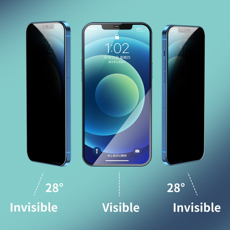 2 PCS ENKAY Hat-Prince Cobertura completa 28 grados Privacidad Protector de pantalla Película de vidrio templado anti-espía, For iPhone 12 / 12 Pro, For iPhone 12 mini, For iPhone 12 Pro Max, For iPhone 11 Pro / XS / X, For iPhone 11 / XR              ...
