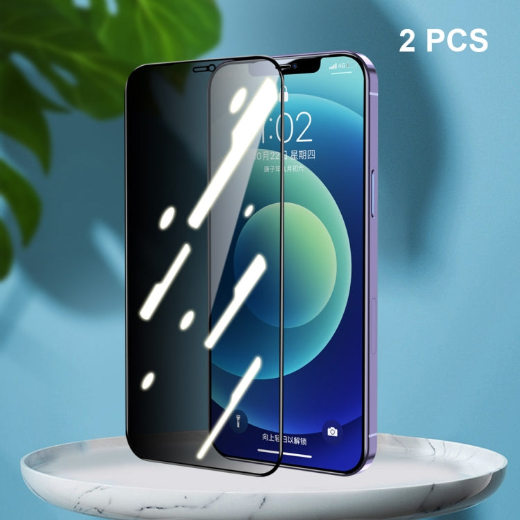 2 PCS ENKAY Hat-Prince Cobertura completa 28 grados Privacidad Protector de pantalla Película de vidrio templado anti-espía, For iPhone 12 / 12 Pro, For iPhone 12 mini, For iPhone 12 Pro Max, For iPhone 11 Pro / XS / X, For iPhone 11 / XR              ...