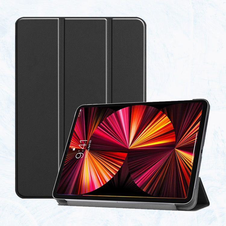 Funda ENKAY de 3 pliegues a prueba de golpes para PC, funda de cuero PU con textura Custer con soporte y función de reposo/activación para iPad Pro 11 2021/2020, For iPad Pro 11 2022 / 2021 / 2020