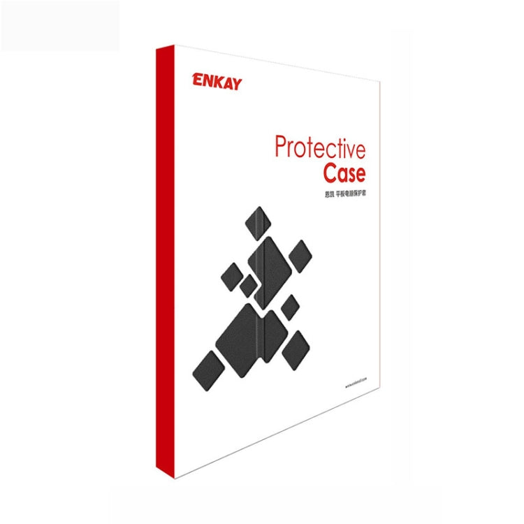 ENKAY Funda de TPU a prueba de golpes con 3 pliegues Funda de cuero de PU con textura Custer con ranura para lápiz y soporte y función de reposo / activación para iPad Pro 11 2021/2020