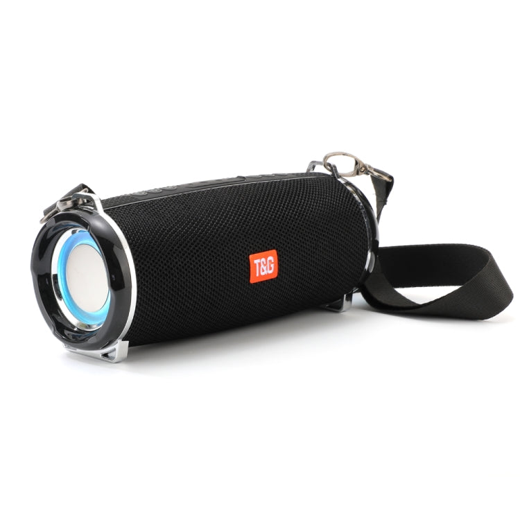 T&G TG192 LED Luz intermitente Bajo inalámbrico portátil Altavoz estéreo 3D Bluetooth, compatible con tarjeta FM / TF / USB