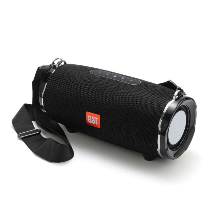T&G TG187 Altavoz Bluetooth envolvente de bajos inalámbrico portátil a prueba de agua con correa para el hombro, compatible con tarjeta FM / TF