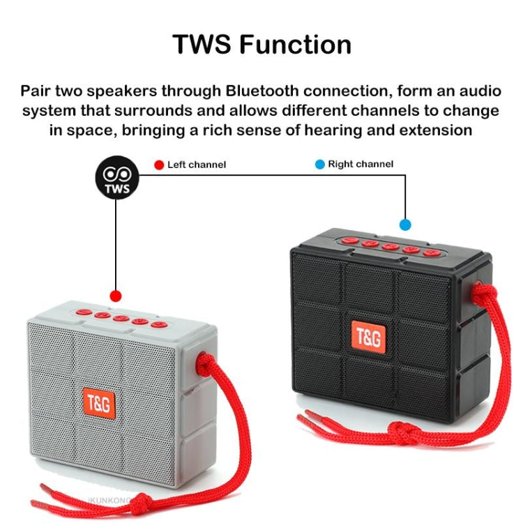 T&G TG311 Linterna LED Altavoz Bluetooth portátil, compatible con tarjeta TF / FM / disco AUX / U de 3,5 mm
