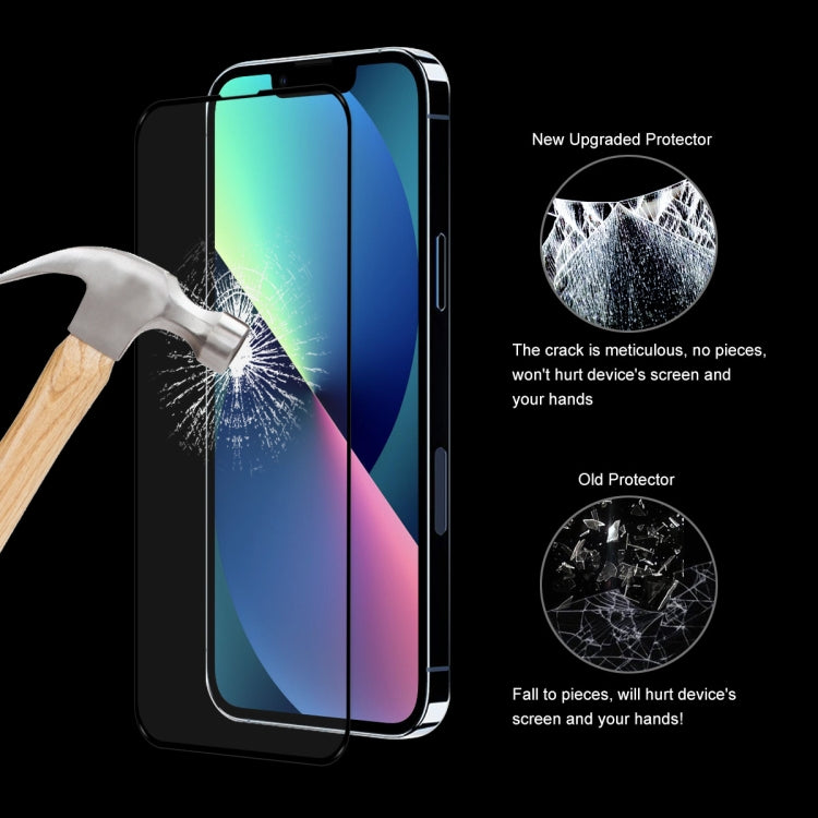 5 uds ENKAY Hat-Prince Full Glue 0,26mm 9H 2.5D Protector de pantalla de vidrio templado película de cobertura completa, For iPhone 13 mini 5pcs, For iPhone 13 / 13 Pro 5pcs, For iPhone 13 Pro Max 5pcs