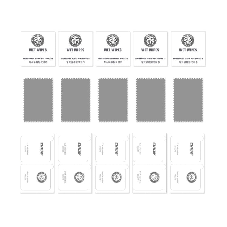 5 uds ENKAY Hat-Prince Full Glue 0,26mm 9H 2.5D Protector de pantalla de vidrio templado película de cobertura completa, For iPhone 13 mini 5pcs, For iPhone 13 / 13 Pro 5pcs, For iPhone 13 Pro Max 5pcs