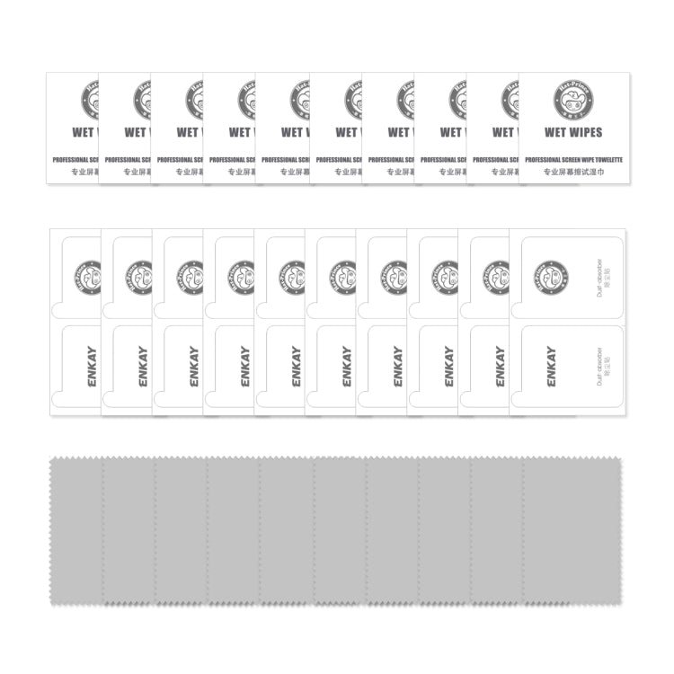 10 PCS ENKAY Hat-Prince 0.26mm 9H 2.5D Protector de pantalla de vidrio templado con borde curvo, For iPhone 13 mini, For iPhone 13 / 13 Pro, For iPhone 13 Pro Max