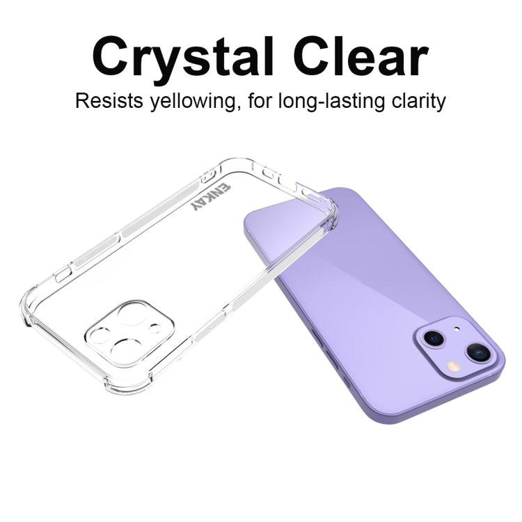 Hat-Prince ENKAY Clear TPU a prueba de golpes Soft Case Drop Protection Cover, For iPhone 13 mini, For iPhone 13, For iPhone 13 Pro, For iPhone 13 Pro Max