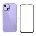 Hat-Prince ENKAY Clear TPU Estuche suave a prueba de golpes Cubierta de protección contra caídas + Cobertura completa Película protectora de vidrio templado, For iPhone 13 mini, For iPhone 13, For iPhone 13 Pro, For iPhone 13 Pro Max