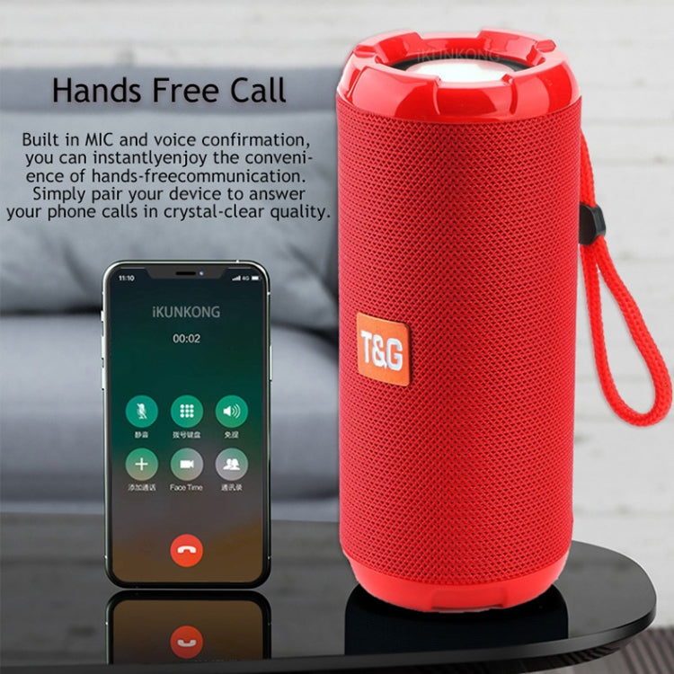 T&G TG621 Altavoz inalámbrico estéreo 3D impermeable portátil, compatible con radio FM / TWS / tarjeta TF