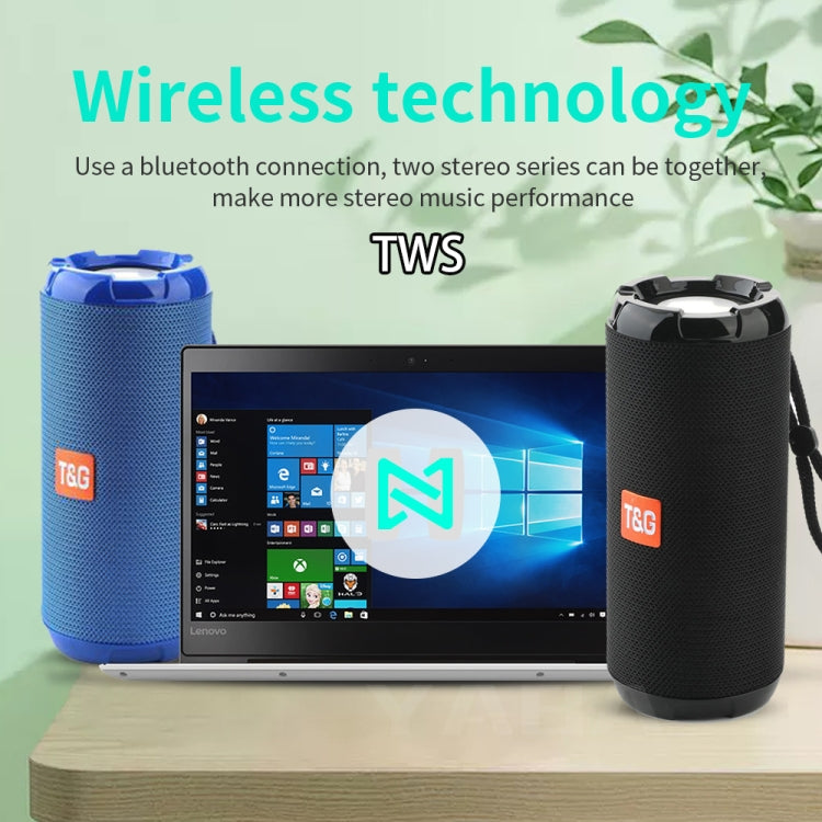 T&G TG621 Altavoz inalámbrico estéreo 3D impermeable portátil, compatible con radio FM / TWS / tarjeta TF