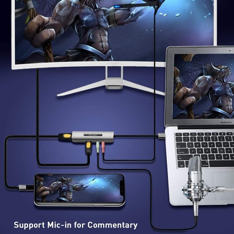 Z39A HDMI / F + Micrófono HDMI / F + Audio + Tarjeta de captura USB 4K, compatible con Windows Android Linux y MacOS, etc., Z39A