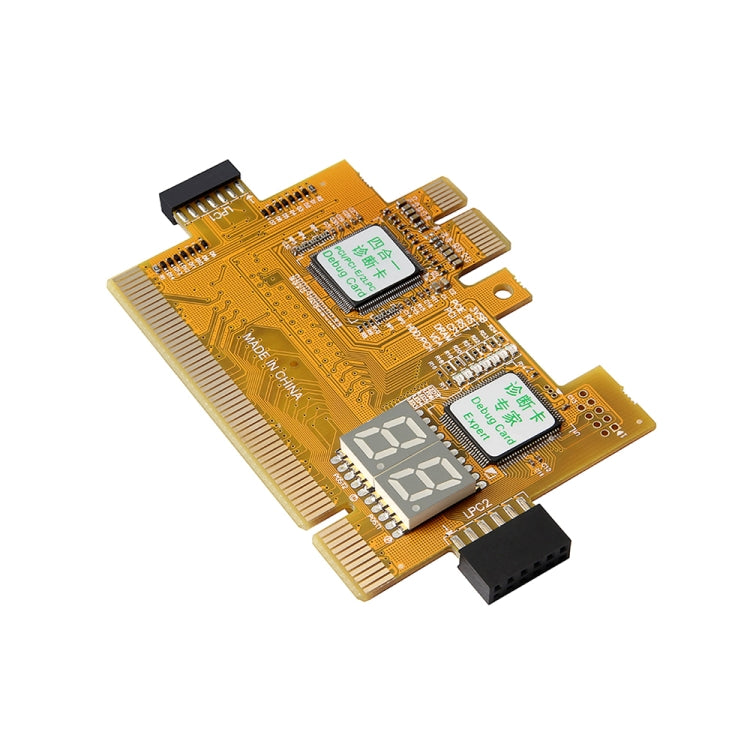 Tarjeta de diagnóstico 4 en 1 para PC de escritorio PCI-E LPC, tarjeta de prueba de fallos de detección de placa base