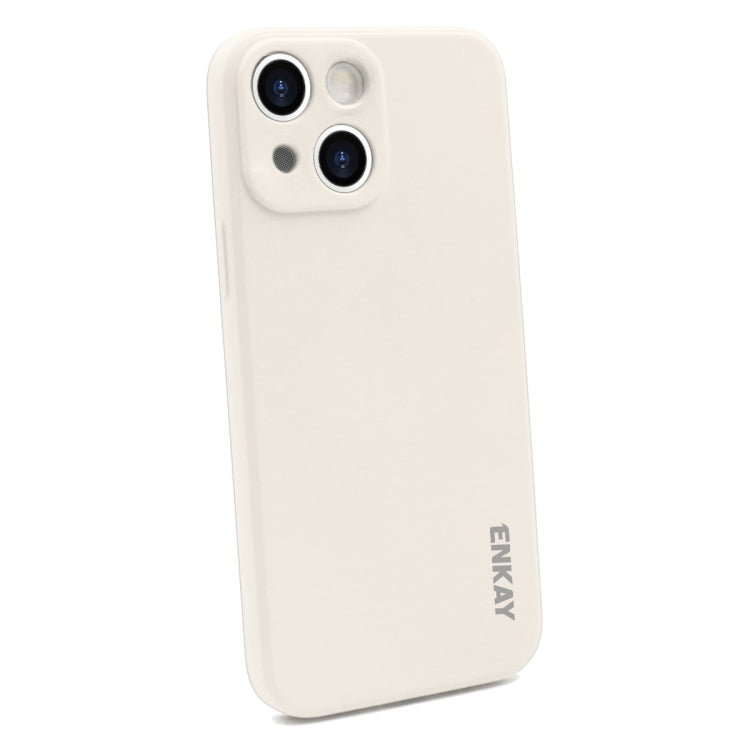 Hat-Prince ENKAY Funda protectora de silicona líquida a prueba de golpes para iPhone 13 mini, For iPhone 13 mini