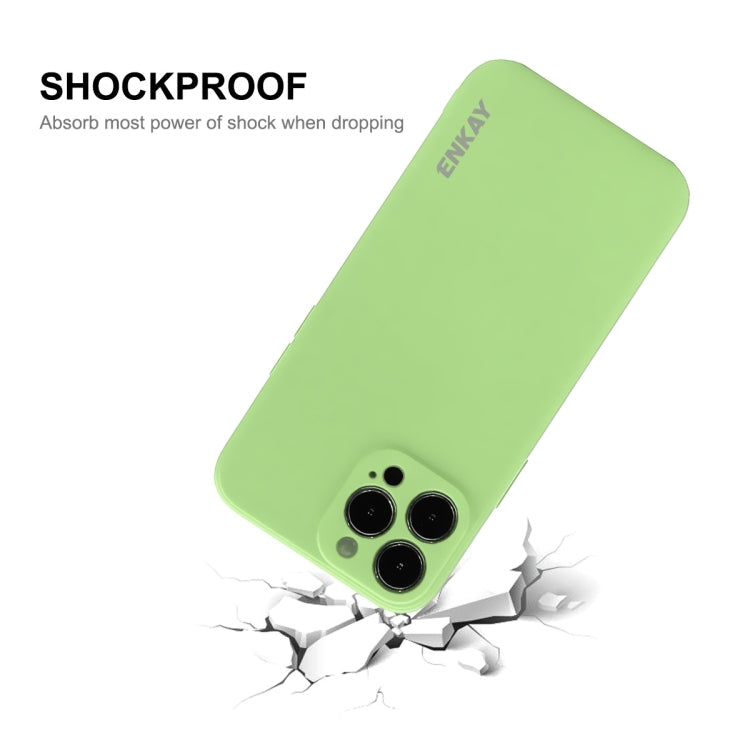 Hat-Prince ENKAY Funda protectora de silicona líquida a prueba de golpes para iPhone 13 mini, For iPhone 13 mini