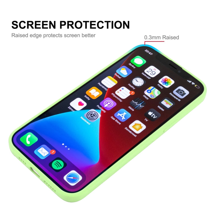 Hat-Prince ENKAY Funda protectora de silicona líquida a prueba de golpes para iPhone 13, For iPhone 13