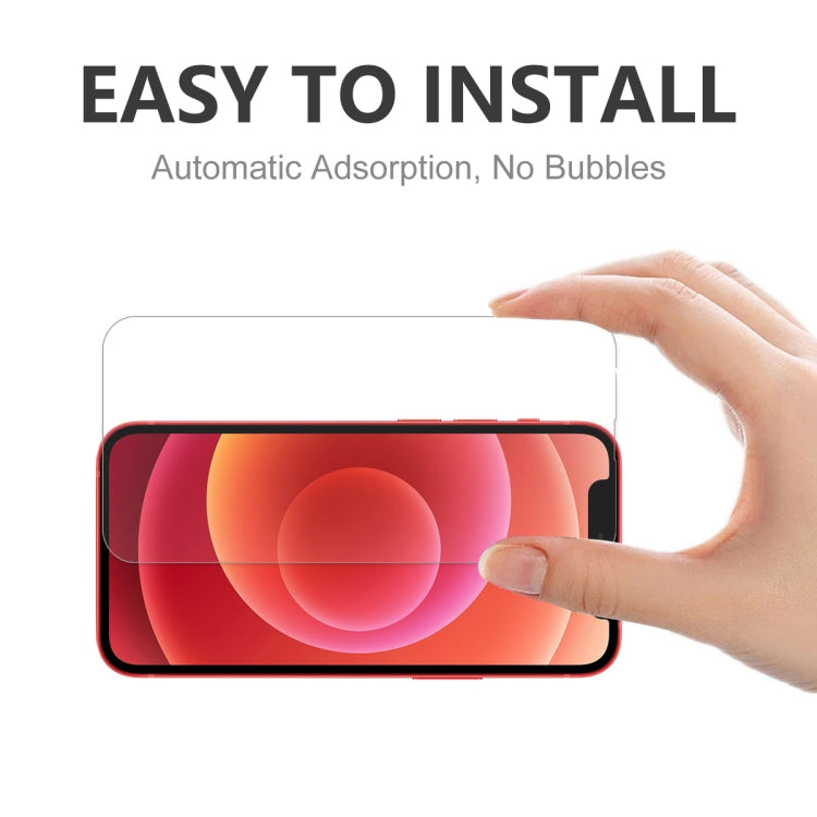 Hat-Prince ENKAY Funda protectora de silicona líquida a prueba de golpes Funda protectora contra caídas + Protector de pantalla de vidrio templado 9H para iPhone 13