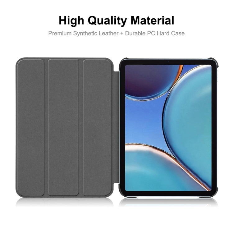 ENKAY Custer Texture Horizontal Flip PU + PC Funda de cuero con tres soportes plegables y función de reposo / activación para iPad mini 6 2021, For iPad mini 6 2021