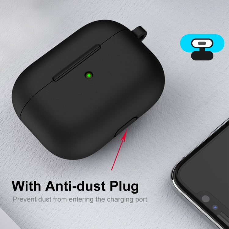 ENKAY Hat-Prince funda protectora de silicona gruesa que absorbe los golpes con llavero para Apple AirPods Pro 2 2021