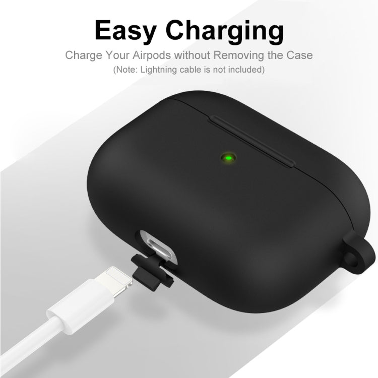 ENKAY Hat-Prince funda protectora de silicona gruesa que absorbe los golpes con llavero para Apple AirPods Pro 2 2021