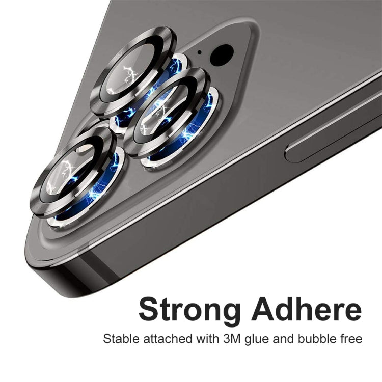 ENKAY Hat-Prince aleación de aluminio + anillo de película de cubierta de lente de cámara de vidrio templado para iPhone 13 Pro / 13 Pro Max