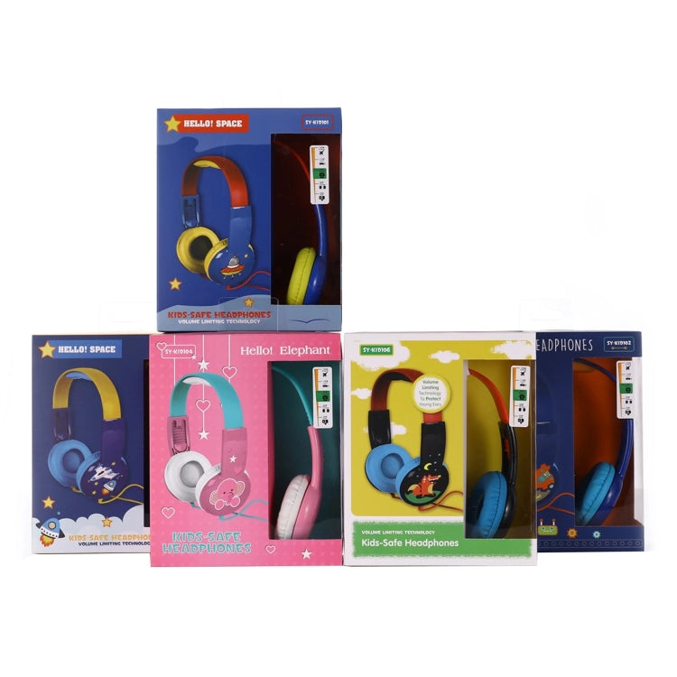 KID101 Auriculares portátiles lindos para niños que aprenden con cable
