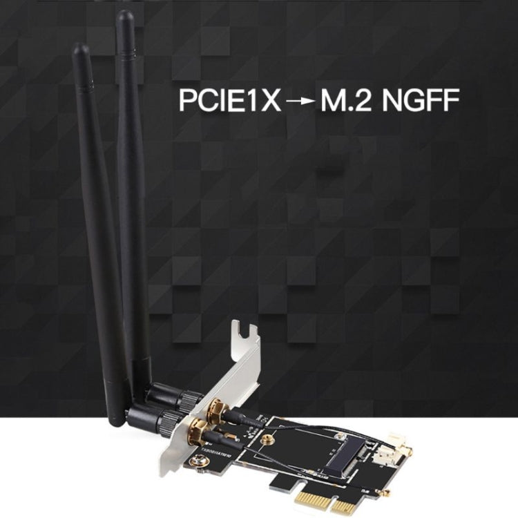 La tarjeta PCA-1X es un adaptador de antena dual
