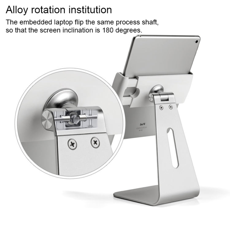AP-7S Soporte de escritorio universal de rotación 360 de aleación de aluminio para tableta PC de 7-13 pulgadas
