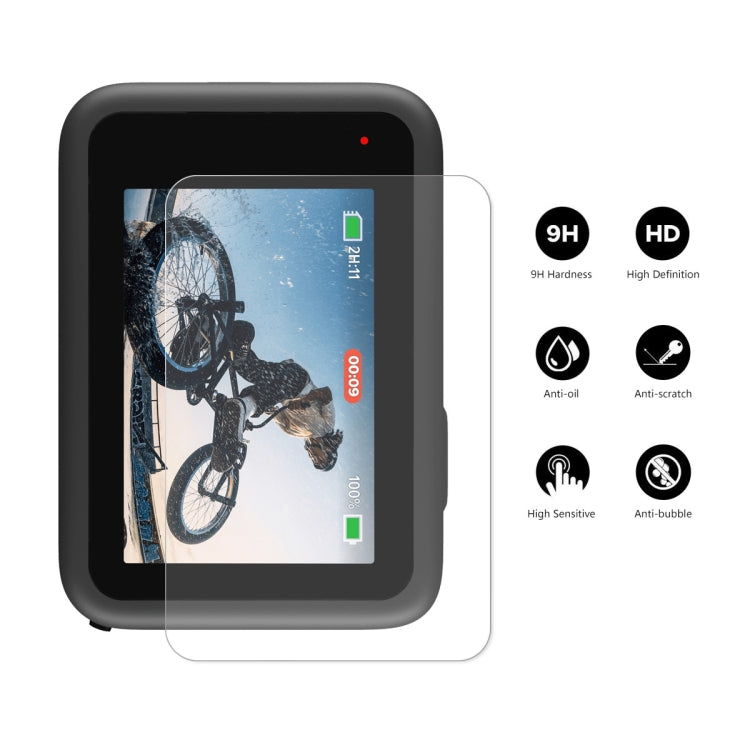 ENKAY Hat-Prince 3 en 1 Front + Back 0.2mm Protector de pantalla de vidrio templado Película de la cámara para GoPro HERO 10 Black, 1 PC, 2 PCS