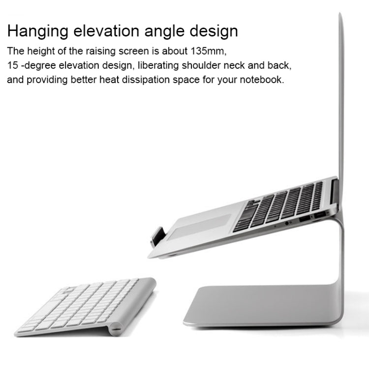 AP-2 Soporte ajustable para computadora portátil con rotación de 360 grados de aleación de aluminio para computadora portátil de 11 a 17 pulgadas, AP-2