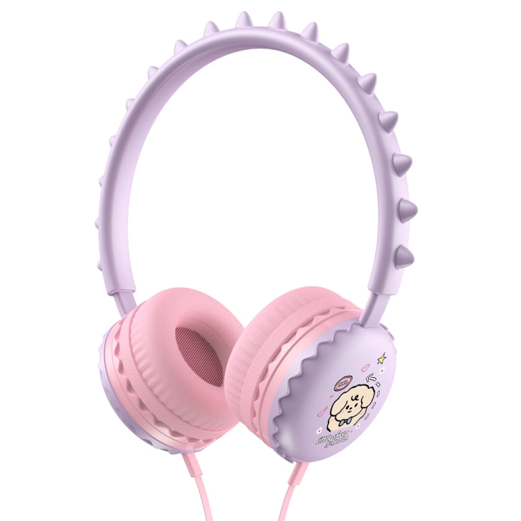 Y19 lindos auriculares con cable de dibujos animados para niños con micrófono estéreo música casco auriculares para niños regalos