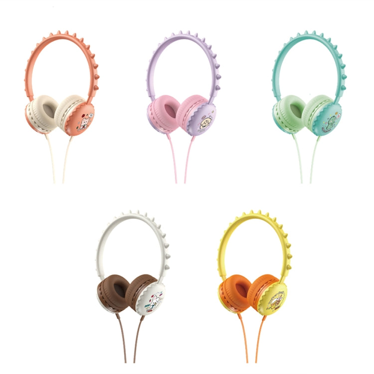 Y19 lindos auriculares con cable de dibujos animados para niños con micrófono estéreo música casco auriculares para niños regalos