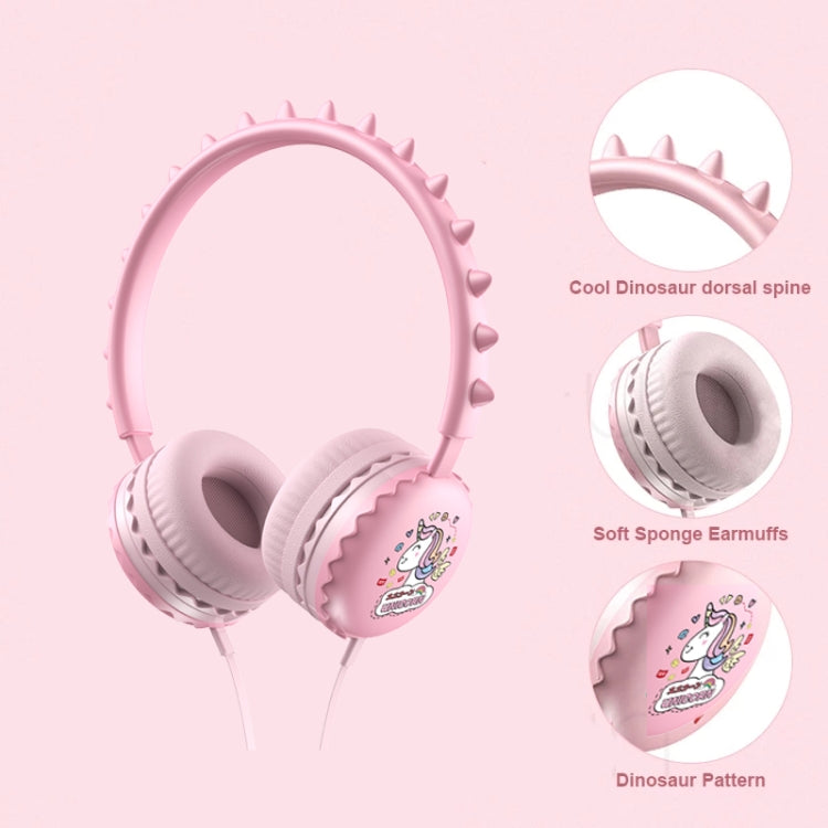 Y19 lindos auriculares con cable de dibujos animados para niños con micrófono estéreo música casco auriculares para niños regalos