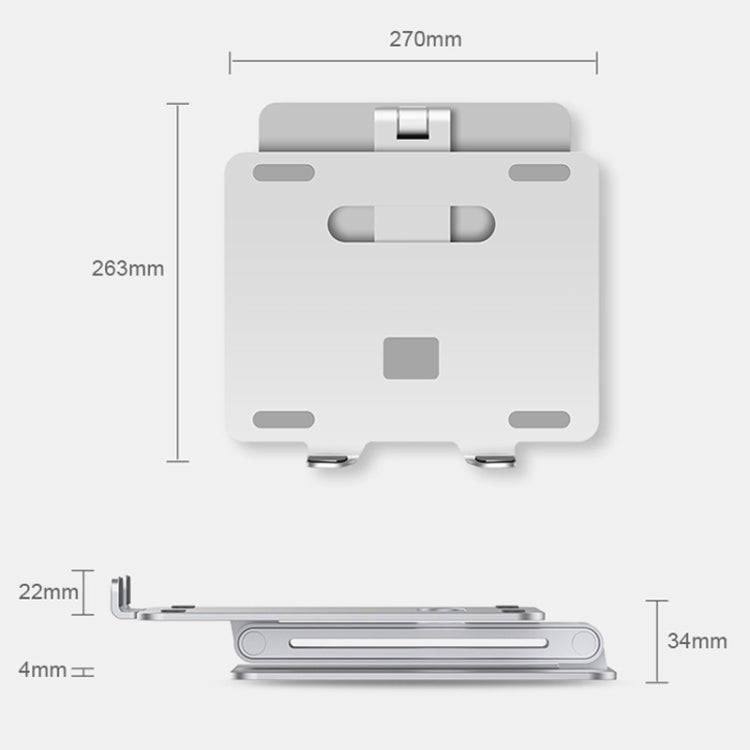 Soporte para computadora portátil de aleación de aluminio AP-2V, AP-2V