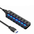Divisor de conmutación independiente HUB USB 3.0 de 7 puertos, Splitter