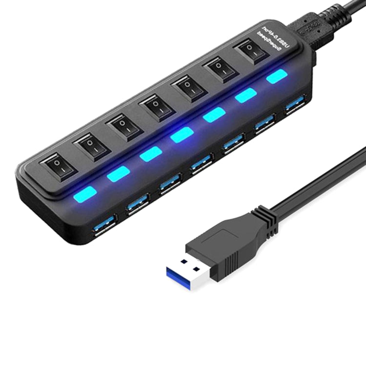 Divisor de conmutación independiente HUB USB 3.0 de 7 puertos, Splitter