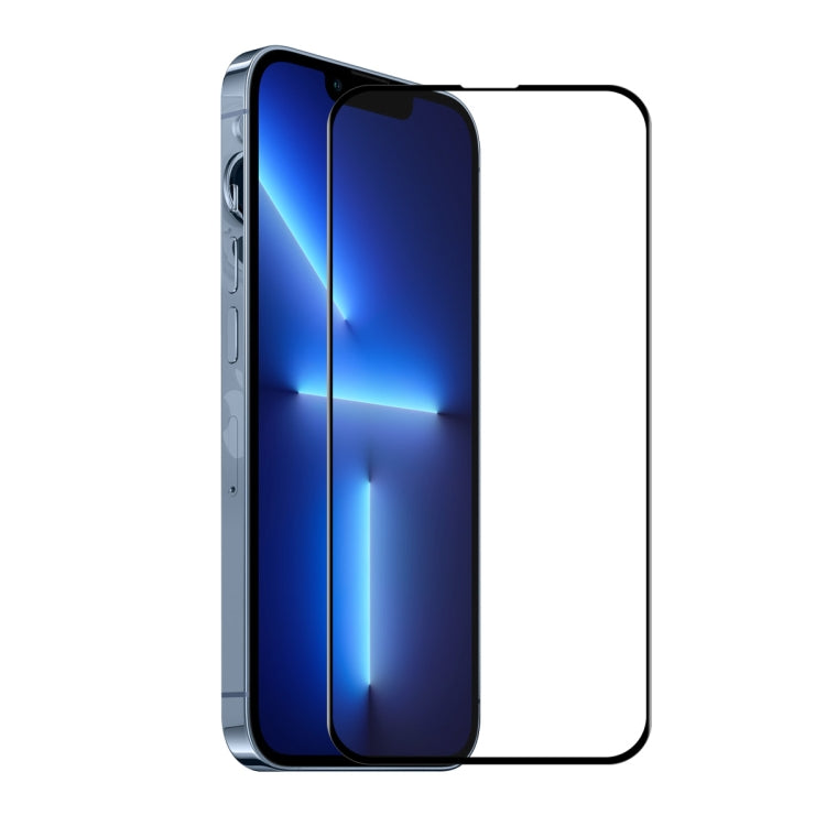 ENKAY Hat-Prince Full Glue Vidrio templado 6D Cobertura completa Protector antiarañazos para iPhone 13 / 13 Pro, 1pcs, 2pcs, 5pcs
