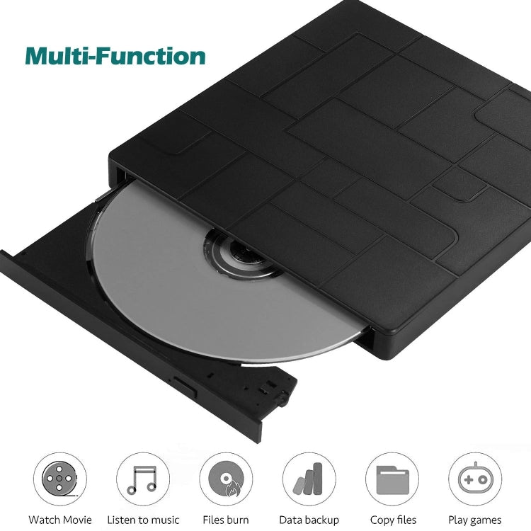 Grabador de DVD RW externo con unidad óptica