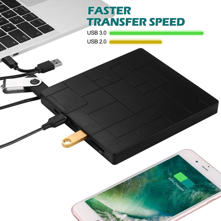 Grabador de DVD RW externo con unidad óptica