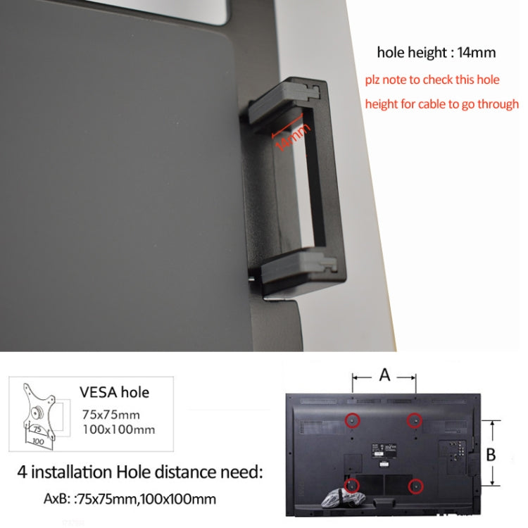 OL-3S Soporte de computadora de escritorio ajustable en altura de aluminio para monitor de 17-32 pulgadas y 12-17 pulgadas, OL-3S