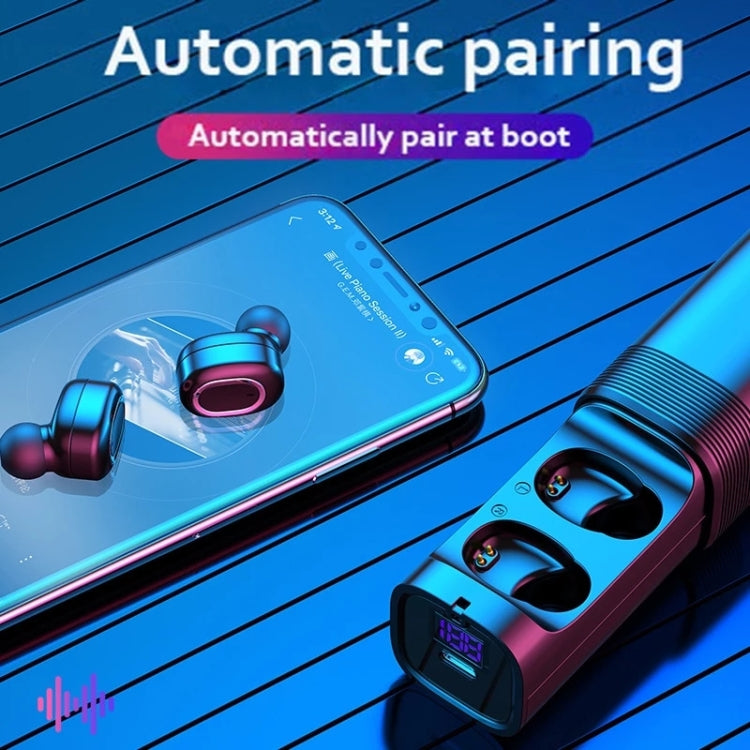 T&G TG909 TWS In-Ear Mini Auriculares Bluetooth Estéreo de Doble Canal con Pantalla LED