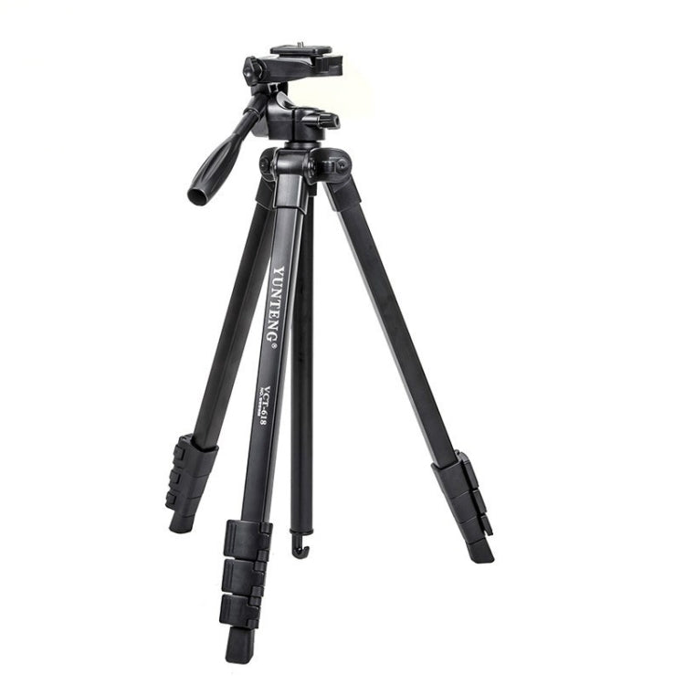 YUNTENG VCT-618 Soporte para trípode de aluminio con cabezal amortiguador, VCT-618