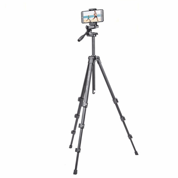 YUNTENG VCT-618 Soporte para trípode de aluminio con cabezal amortiguador, VCT-618