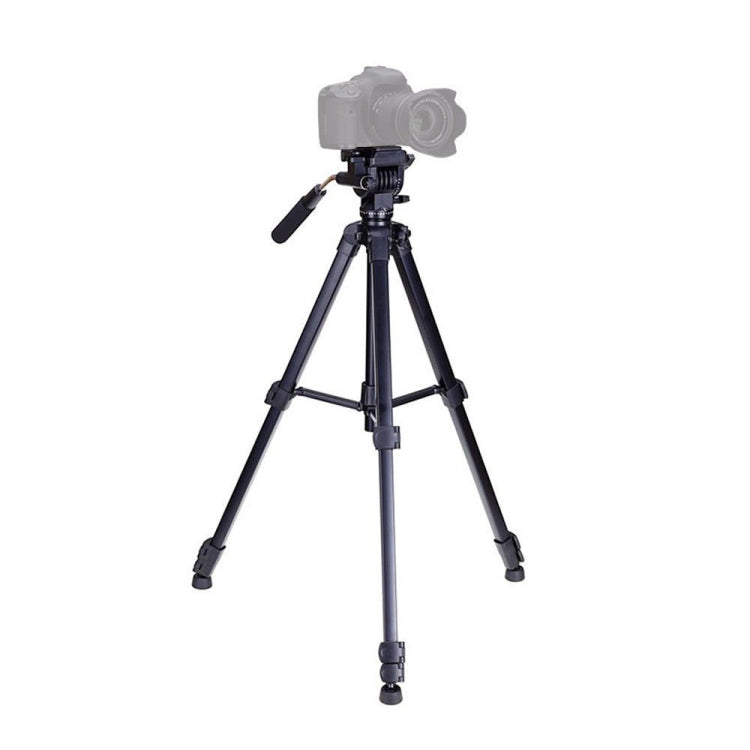 YUNTENG VCT-691 Soporte para trípode de aluminio con cabezal de arrastre fluido, VCT-691